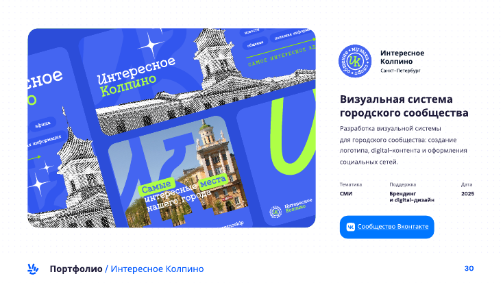 Интересное Колпино — визуальная система городского сообщества